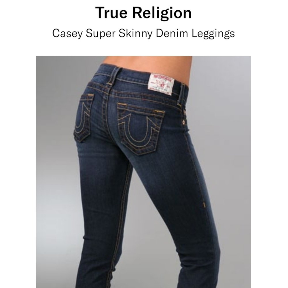 True Religion: Casey Super Skinny Denim Leggings
